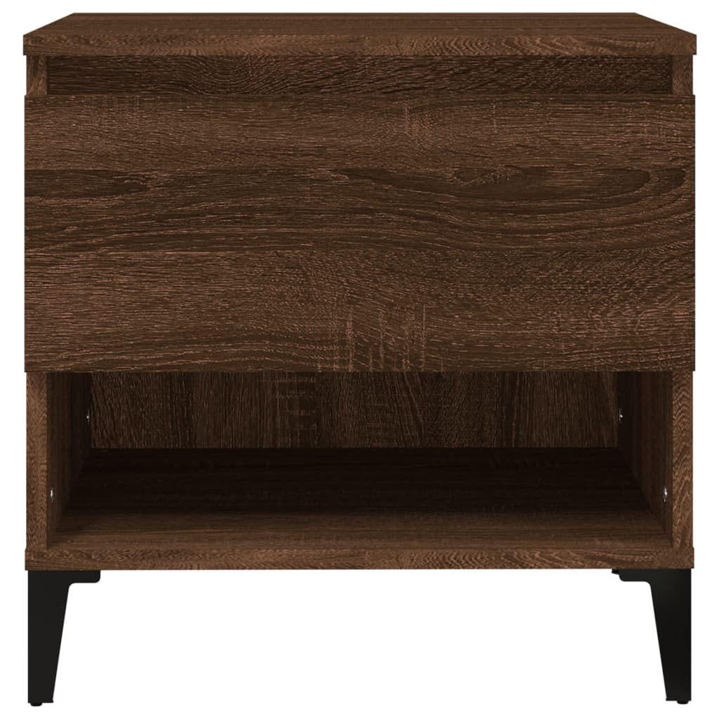 Beistelltische 2 Stk. Braun Eichen-Optik 50x46x50 cm