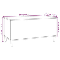 Thumbnail for Couchtisch Grau Sonoma 90x44,5x45 cm Holzwerkstoff