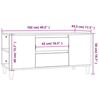 Thumbnail for TV-Schrank Grau Sonoma 102x44,5x50 cm Holzwerkstoff