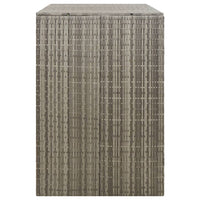 Thumbnail for Mülltonnenbox für 2 Tonnen Grau 140x80x117 cm Poly Rattan
