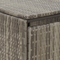 Thumbnail for Mülltonnenbox für 2 Tonnen Grau 140x80x117 cm Poly Rattan