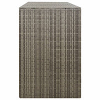 Thumbnail for Mülltonnenbox für 3 Tonnen Grau 207x80x117 cm Poly Rattan