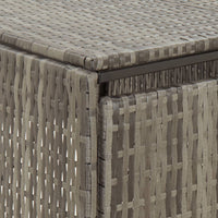 Thumbnail for Mülltonnenbox für 3 Tonnen Grau 207x80x117 cm Poly Rattan