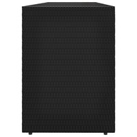 Thumbnail for Gartenschrank Schwarz 198x55,5x80 cm Poly Rattan