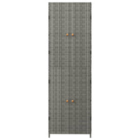 Thumbnail for Gartenschrank Grau 59x40x180 cm Poly Rattan
