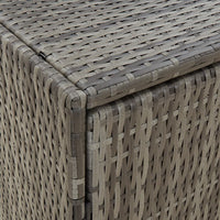 Thumbnail for Gartenschrank Grau 59x40x180 cm Poly Rattan