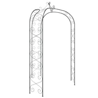 Thumbnail for Gartenbogen Schwarz Ø180x255 cm Stahl