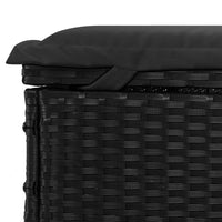 Thumbnail for Sonnenliegen 2 Stk. mit Tisch Schwarz Poly Rattan