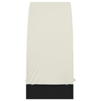 Thumbnail for Sonnenliege mit Runddach Schwarz 211x57x140 cm Poly Rattan