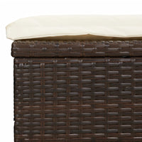 Thumbnail for Sonnenliegen 2 Stk. Runddach Braun 211x112x140 cm Poly Rattan