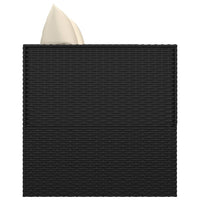 Thumbnail for Outdoor-Loungebett mit Kissen Schwarz Poly Rattan