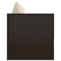 Thumbnail for Outdoor-Loungebett mit Kissen Braun Poly Rattan