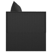 Thumbnail for Outdoor-Loungebett mit Kissen Schwarz Poly Rattan
