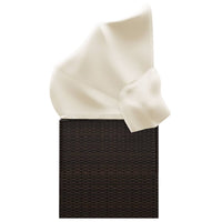 Thumbnail for Outdoor-Loungebett mit Dach und Kissen Braun Poly Rattan