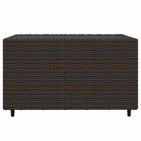 Thumbnail for 3-tlg. Garten-Lounge-Set mit Kissen Braun Poly Rattan