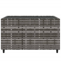 Thumbnail for 4-tlg. Garten-Lounge-Set mit Kissen Grau Poly Rattan