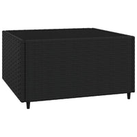 Thumbnail for 4-tlg. Garten-Lounge-Set mit Kissen Schwarz Poly Rattan
