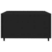 Thumbnail for 4-tlg. Garten-Lounge-Set mit Kissen Schwarz Poly Rattan