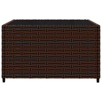Thumbnail for 3-tlg. Garten-Lounge-Set mit Kissen Braun Poly Rattan