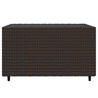 Thumbnail for 3-tlg. Garten-Lounge-Set mit Kissen Braun Poly Rattan