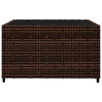 Thumbnail for 3-tlg. Garten-Lounge-Set mit Kissen Braun Poly Rattan