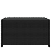Thumbnail for Garten-Couchtisch Quadratisch Schwarz 50x50x30 cm Poly Rattan