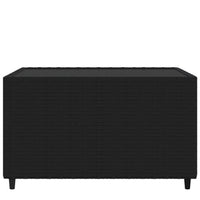 Thumbnail for Garten-Couchtisch Quadratisch Schwarz 50x50x30 cm Poly Rattan
