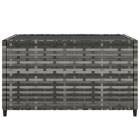 Thumbnail for Garten-Couchtisch Quadratisch Grau 50x50x30 cm Poly Rattan
