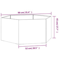 Thumbnail for Pflanzkübel Rostig 90x90x45 cm Cortenstahl