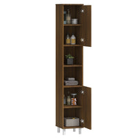 Thumbnail for Badschrank Braun Eichen-Optik 30x30x179 cm Holzwerkstoff