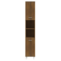Thumbnail for Badschrank Braun Eichen-Optik 30x30x179 cm Holzwerkstoff