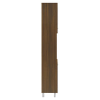 Thumbnail for Badschrank Braun Eichen-Optik 30x30x179 cm Holzwerkstoff
