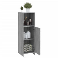 Thumbnail for Badschrank Grau Sonoma 30x30x95 cm Holzwerkstoff