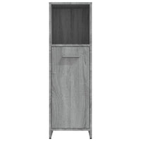 Thumbnail for Badschrank Grau Sonoma 30x30x95 cm Holzwerkstoff