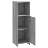 Thumbnail for Badschrank Grau Sonoma 30x30x95 cm Holzwerkstoff