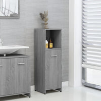 Thumbnail for Badschrank Grau Sonoma 30x30x95 cm Holzwerkstoff