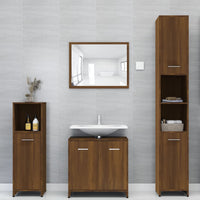 Thumbnail for Badschrank Braun Eichen-Optik 30x30x95 cm Holzwerkstoff