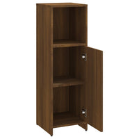 Thumbnail for Badschrank Braun Eichen-Optik 30x30x95 cm Holzwerkstoff