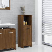 Thumbnail for Badschrank Braun Eichen-Optik 30x30x95 cm Holzwerkstoff