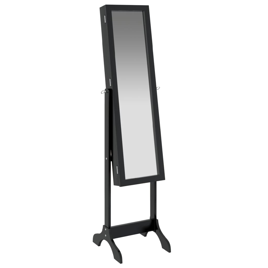 Standspiegel Schwarz 34x37x146 cm