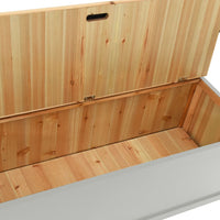 Thumbnail for Sitzbank Grau 107x45x75,5 cm Massivholz Tanne