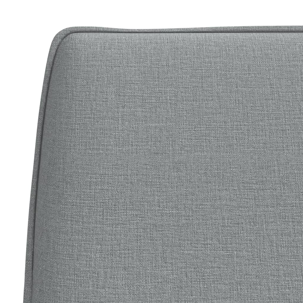 Sitzbank Hellgrau 100x75x76 cm Stoff