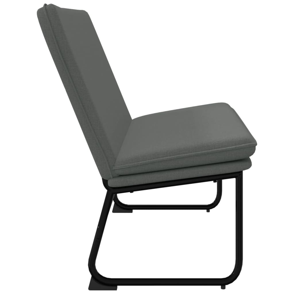 Sitzbank Dunkelgrau 100x75x76 cm Stoff