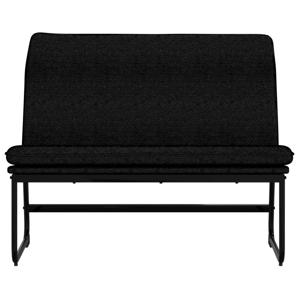 Sitzbank Schwarz 100x75x76 cm Stoff