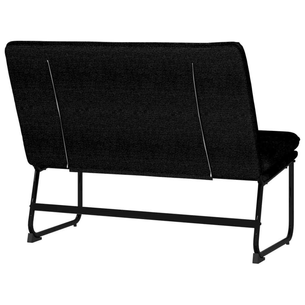 Sitzbank Schwarz 100x75x76 cm Stoff