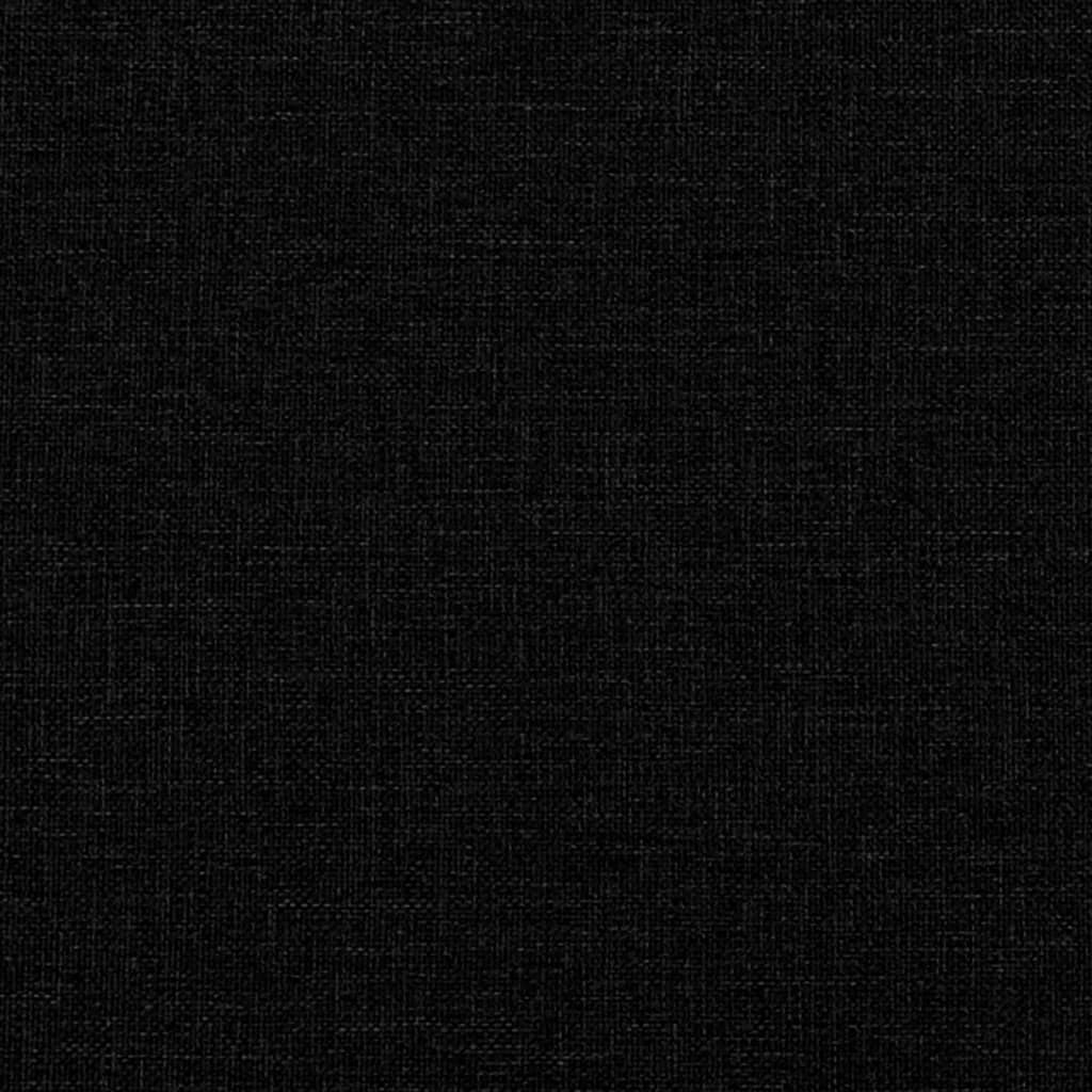 Sitzbank Schwarz 100x75x76 cm Stoff