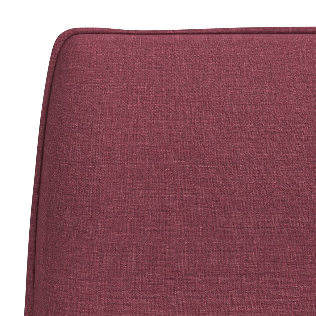Sitzbank Weinrot 100x75x76 cm Stoff