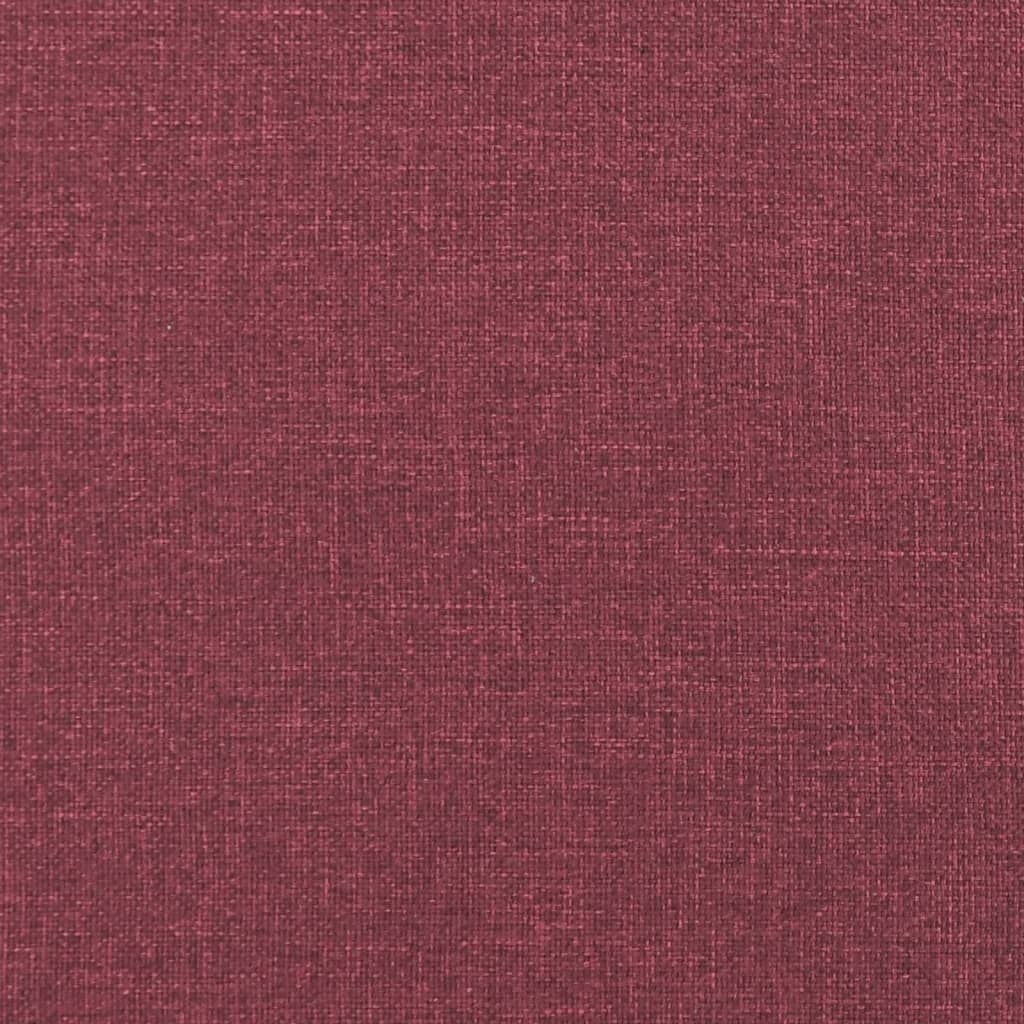 Sitzbank Weinrot 100x75x76 cm Stoff