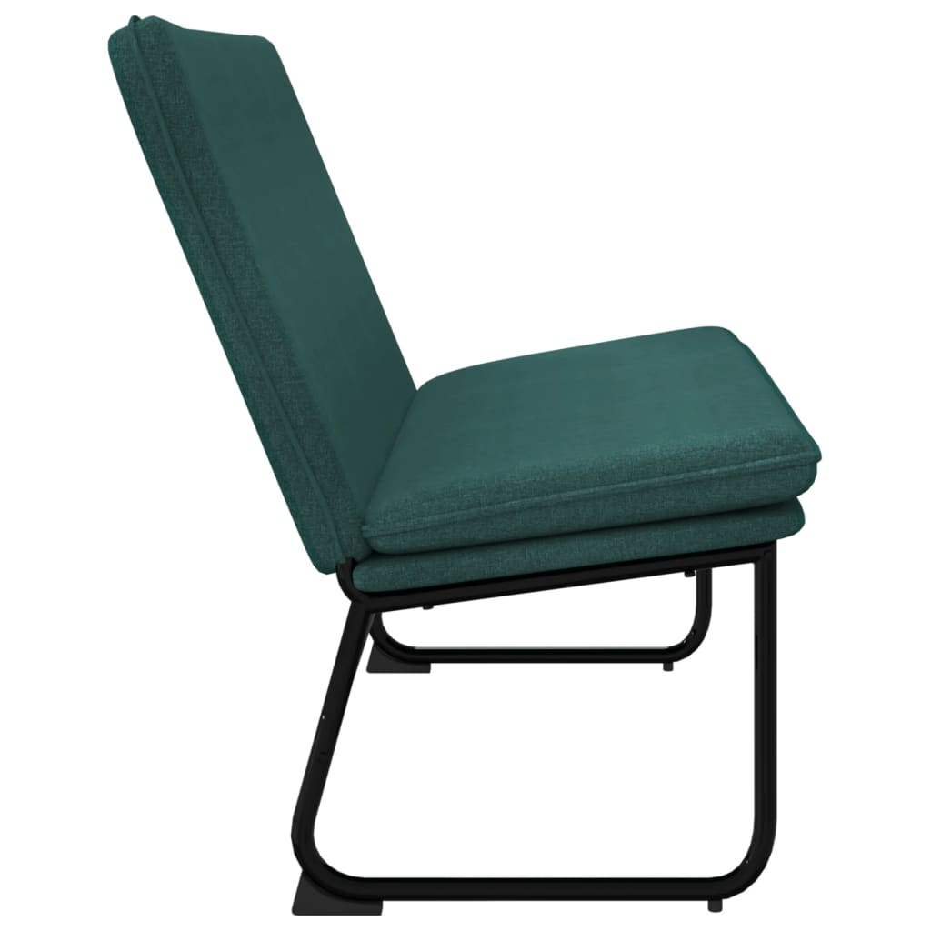 Sitzbank Dunkelgrün 100x75x76 cm Stoff