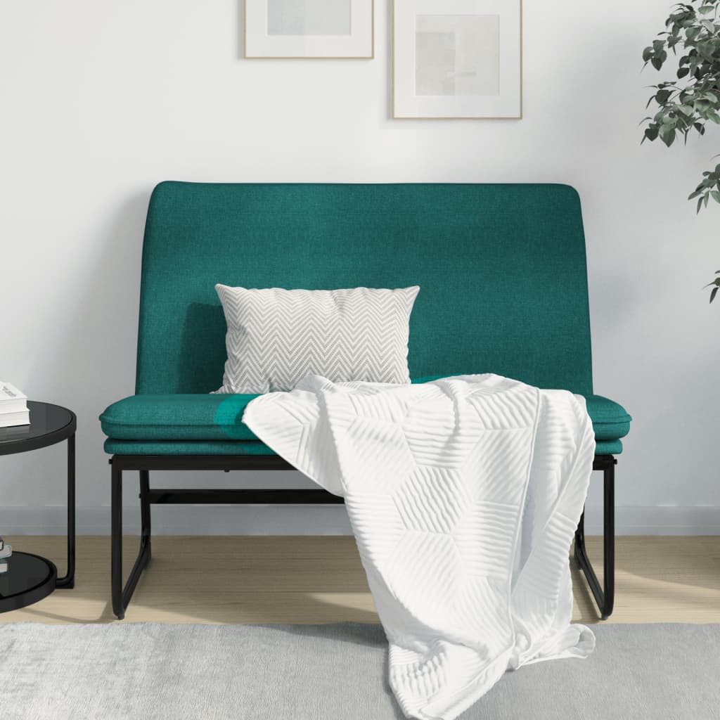Sitzbank Dunkelgrün 100x75x76 cm Stoff